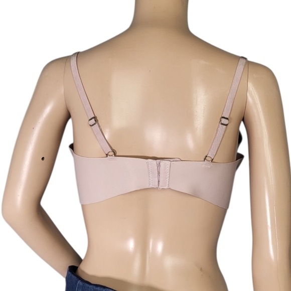 Lucky Brand Cream Light Padded T Shirt Bra Wired Adjustable Straps Women's 36C - Picture 2 of 3